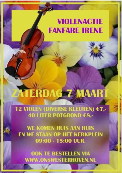 Violenactie door Fanfare Irene