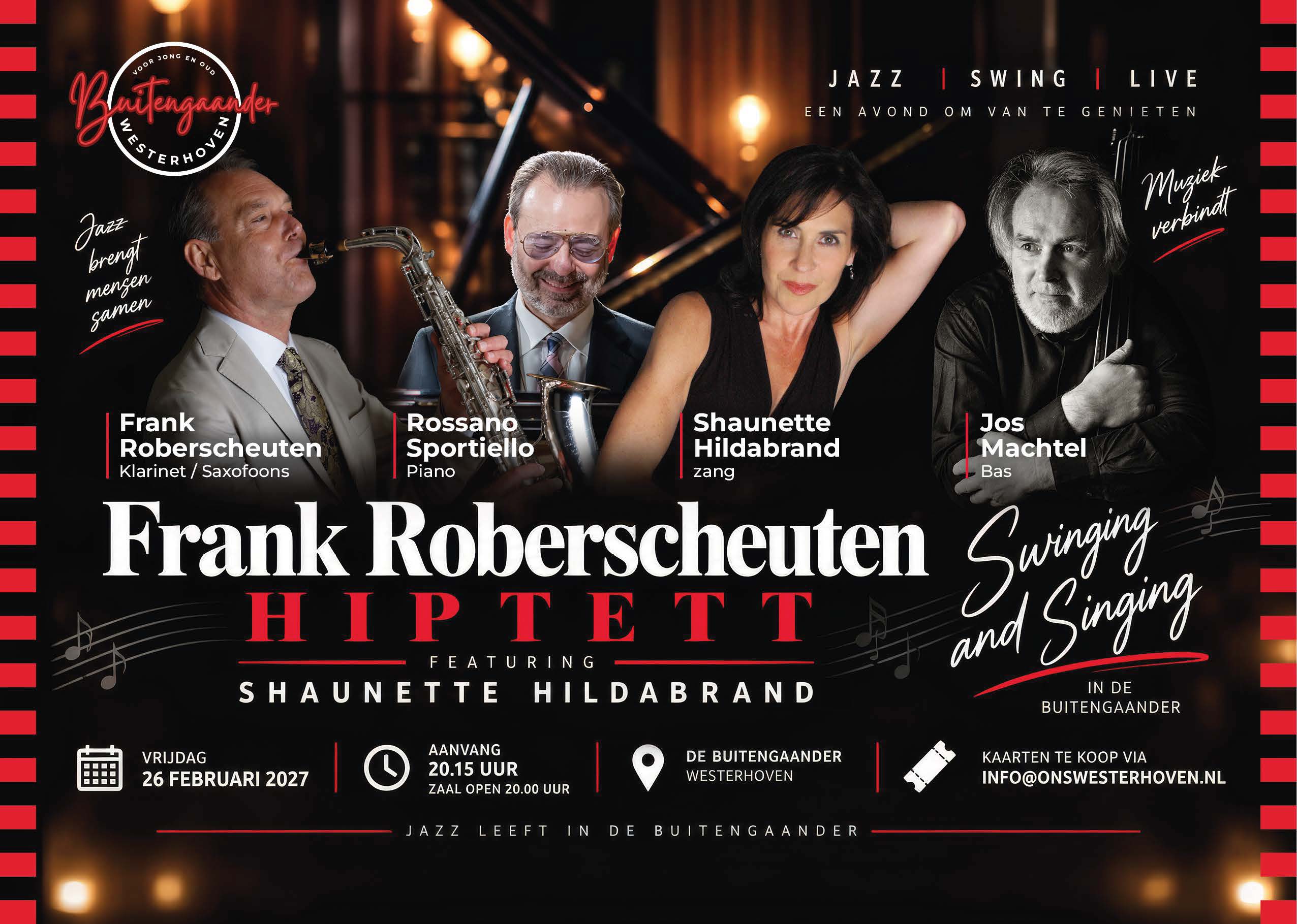Flyer Hiptett Ticket Frank Roberscheuten Hiptett 26 februari 2027 - Afbeelding 1